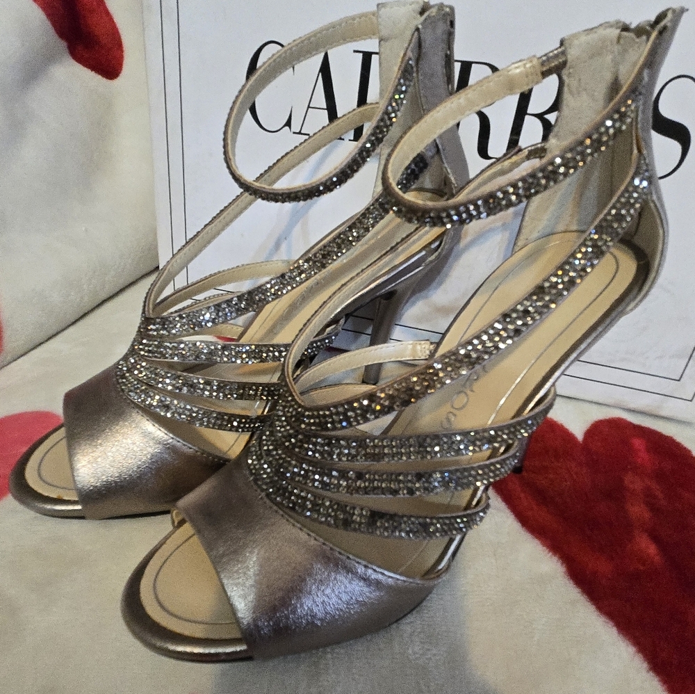 CAPARROS Rhinestone Heels - Picture 3 of 7